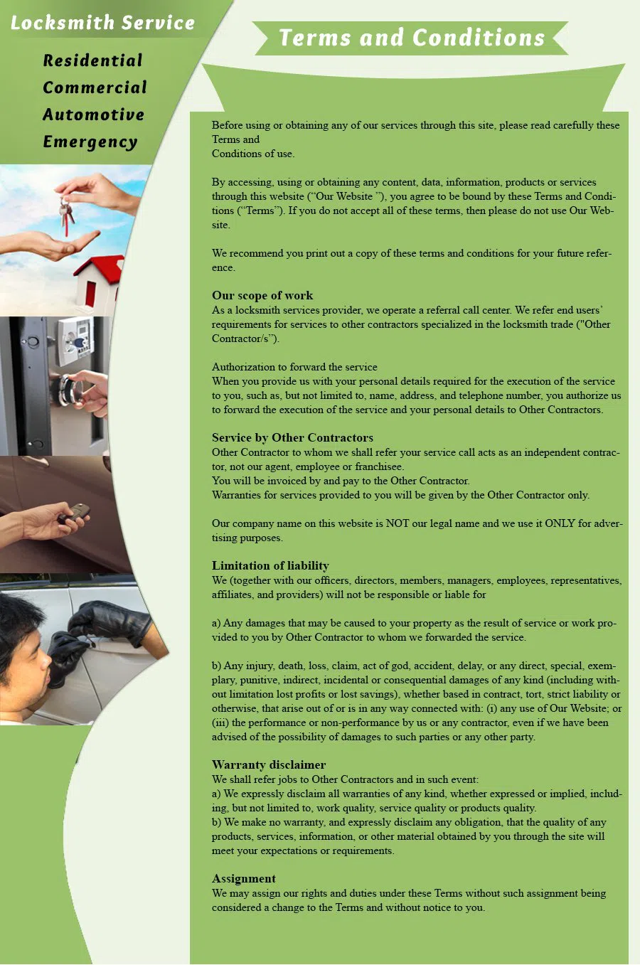 San Antonio City Locksmith San Antonio, TX 210-780-6529 - terms-and-condition-c-22